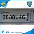 Custom Printing Tamper Evident Garantie VOID Aufkleber mit Nummern Barcode QR Code Aufkleber